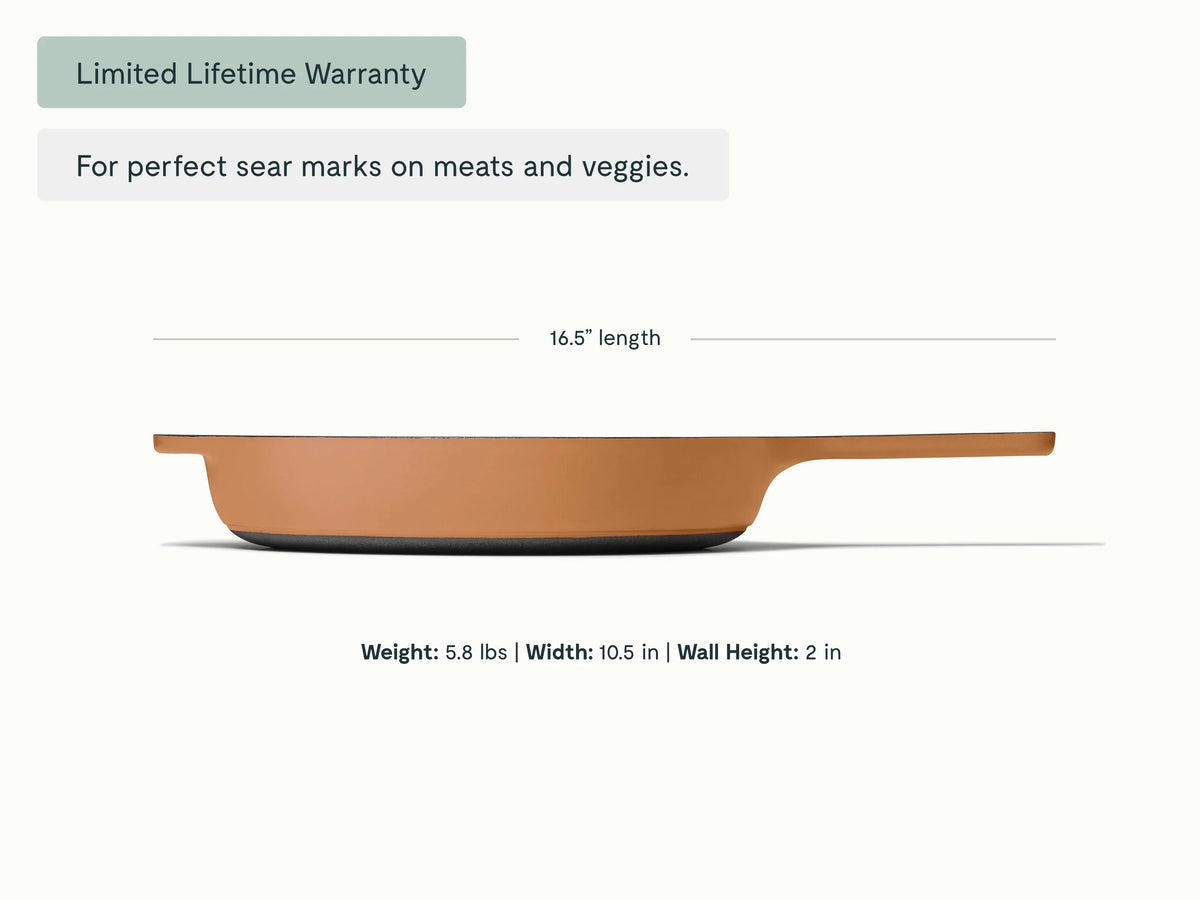 10.5” Enameled Cast Iron Skillet
