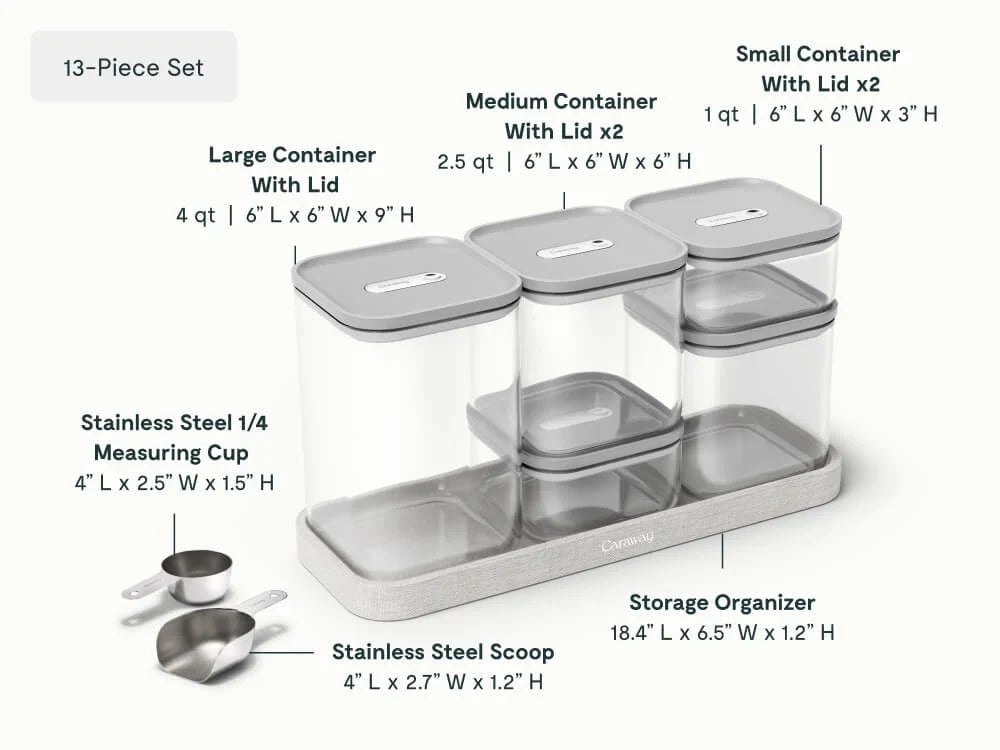 13-pc Glass Airtight Container Set