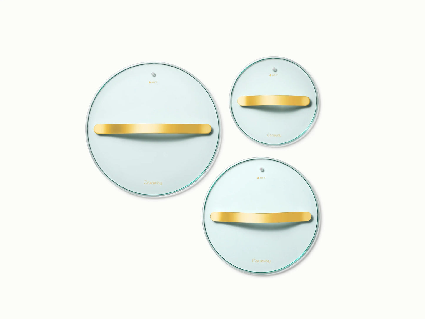 Glass Lid Set of 3