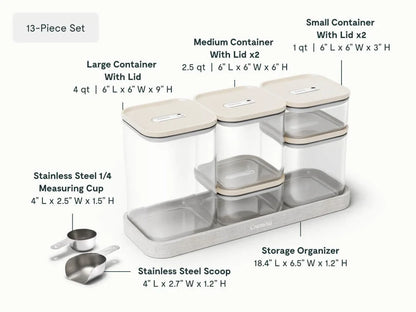 13-pc Glass Airtight Container Set