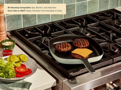 10.5” Enameled Cast Iron Grill Pan