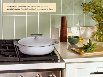 3.5 qt Enameled Cast Iron Braiser