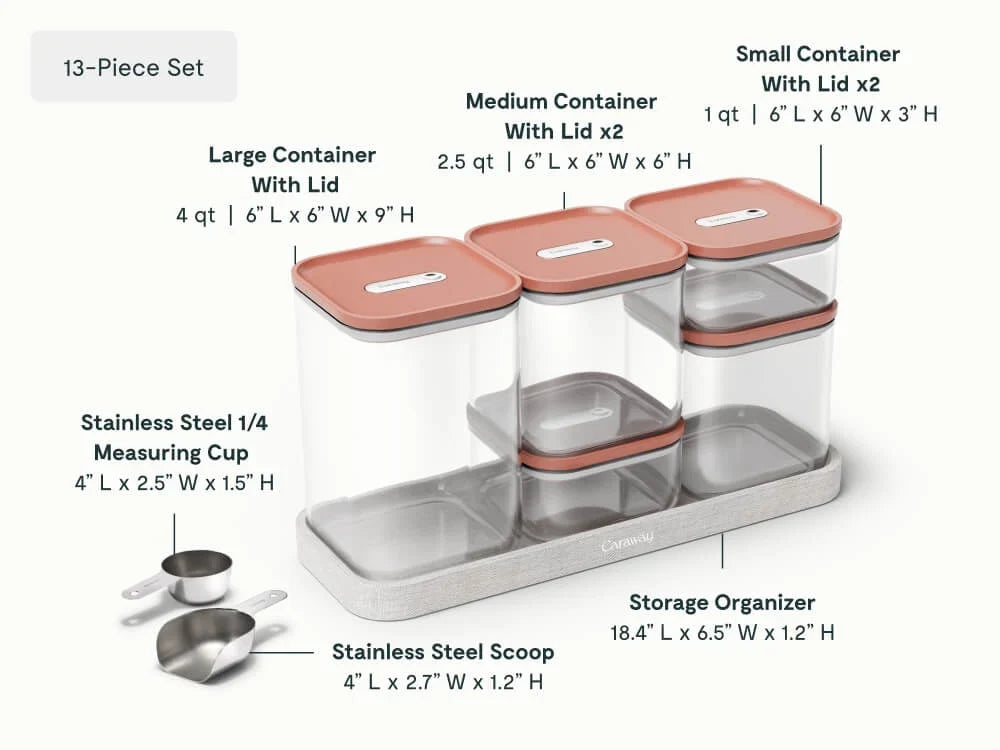 13-pc Glass Airtight Container Set