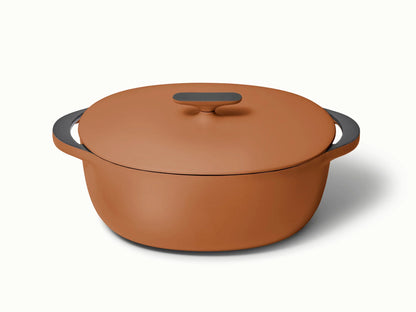8 qt Enameled Cast Iron Oval Dutch Oven
