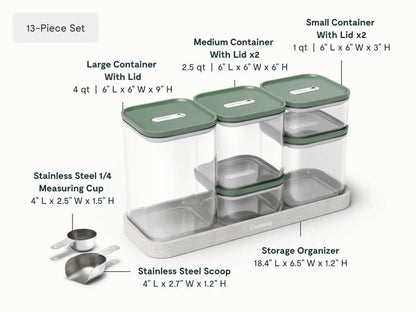 13-pc Glass Airtight Container Set
