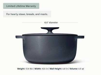 6.5 qt Enameled Cast Iron Dutch Oven