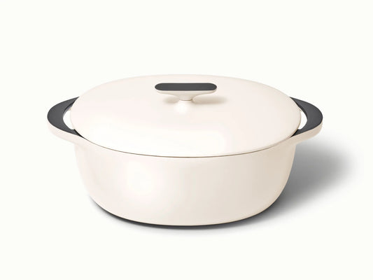 8 qt Enameled Cast Iron Oval Dutch Oven