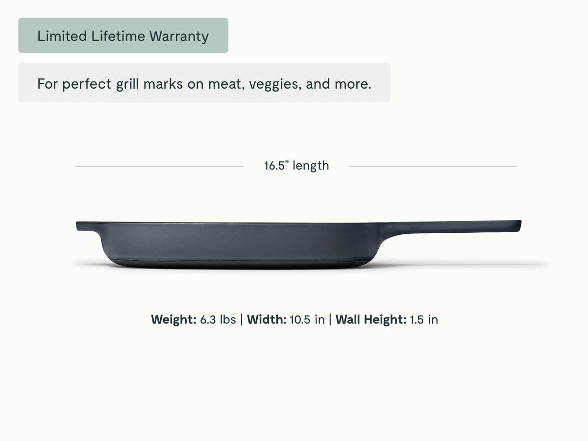 10.5” Enameled Cast Iron Grill Pan