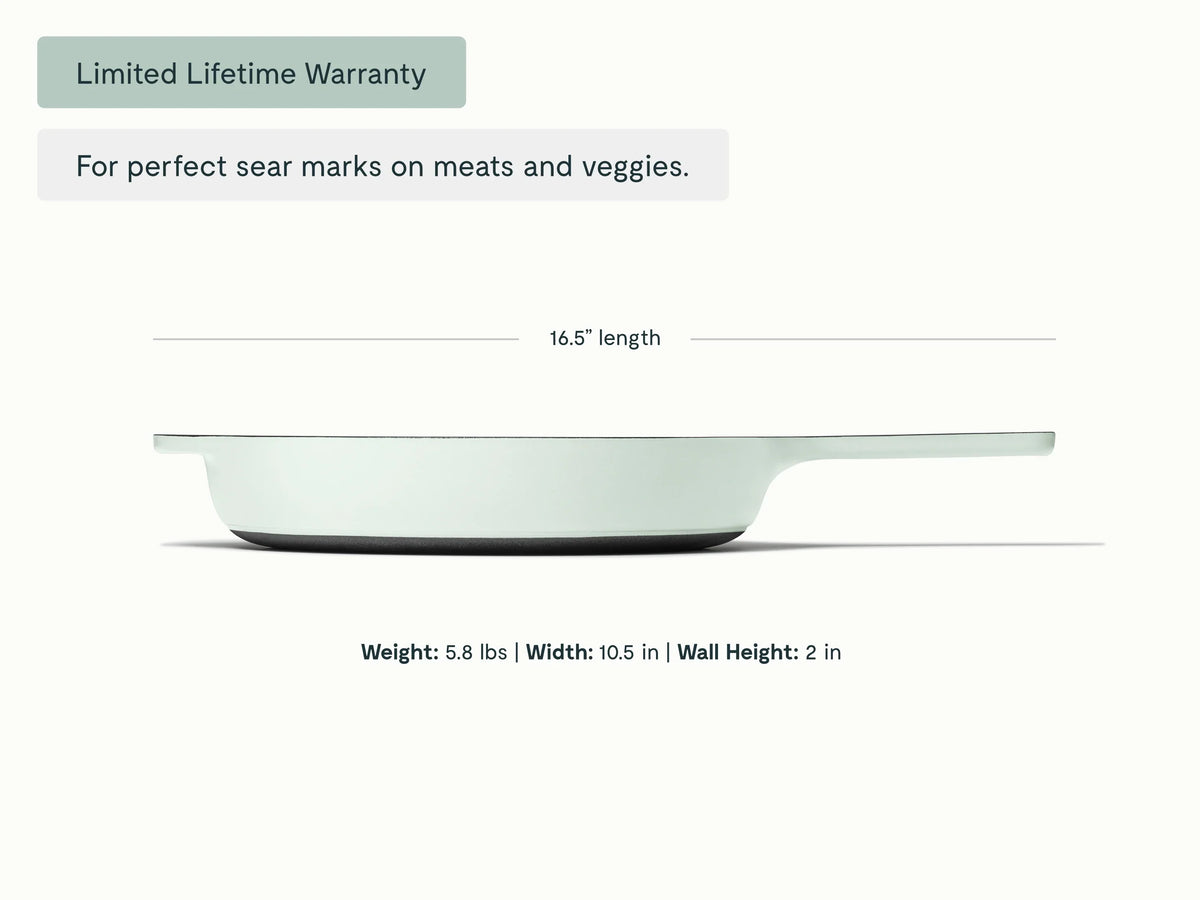 10.5” Enameled Cast Iron Skillet