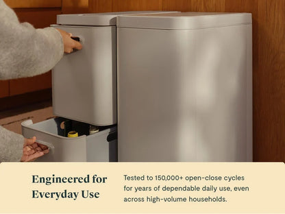 45L 2-Drawer Recycling Bin