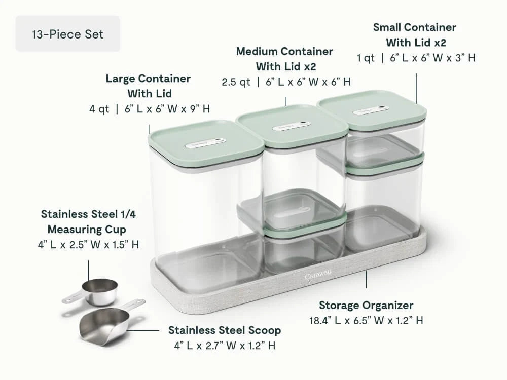 13-pc Glass Airtight Container Set