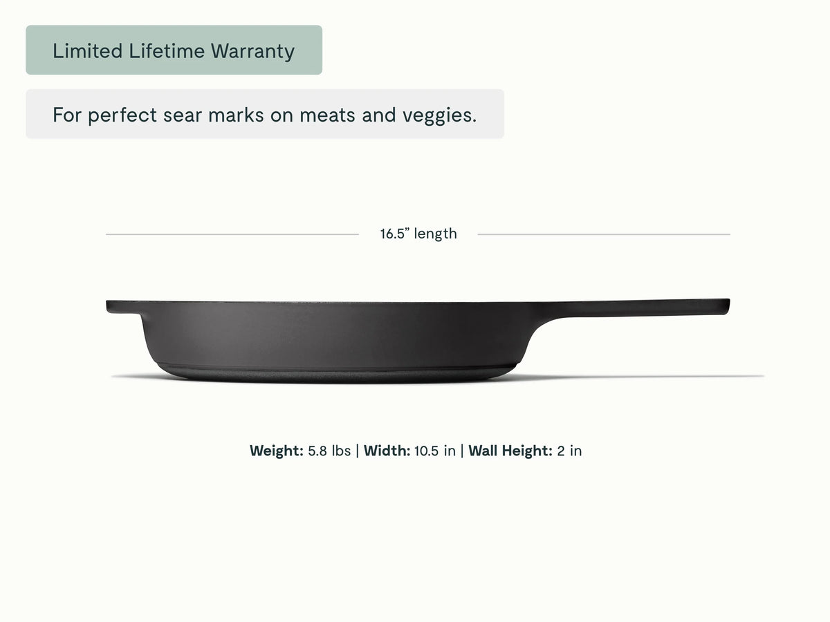 10.5” Enameled Cast Iron Skillet
